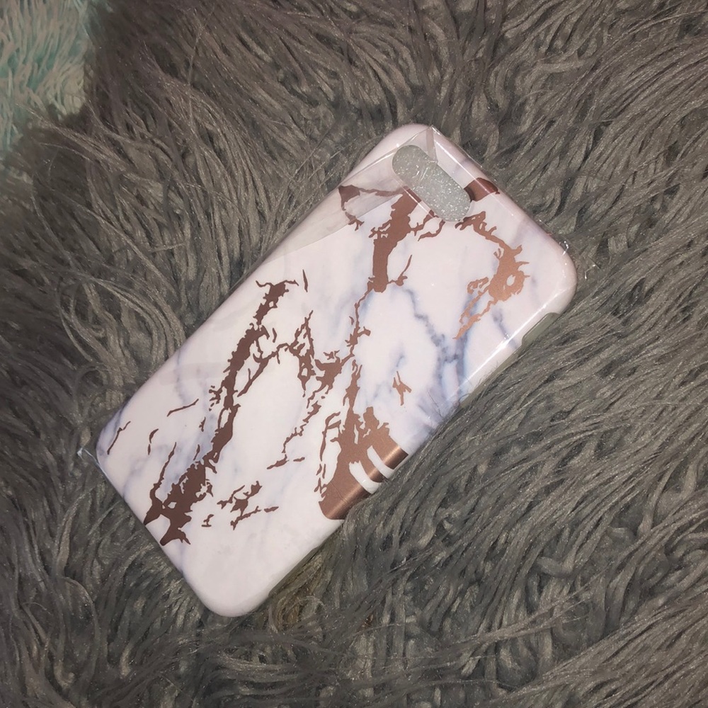 iPhone 8plus White and Rose gold phone case